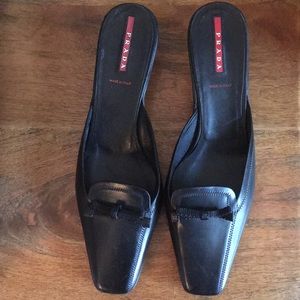 Prada Leather Slides with Bows
